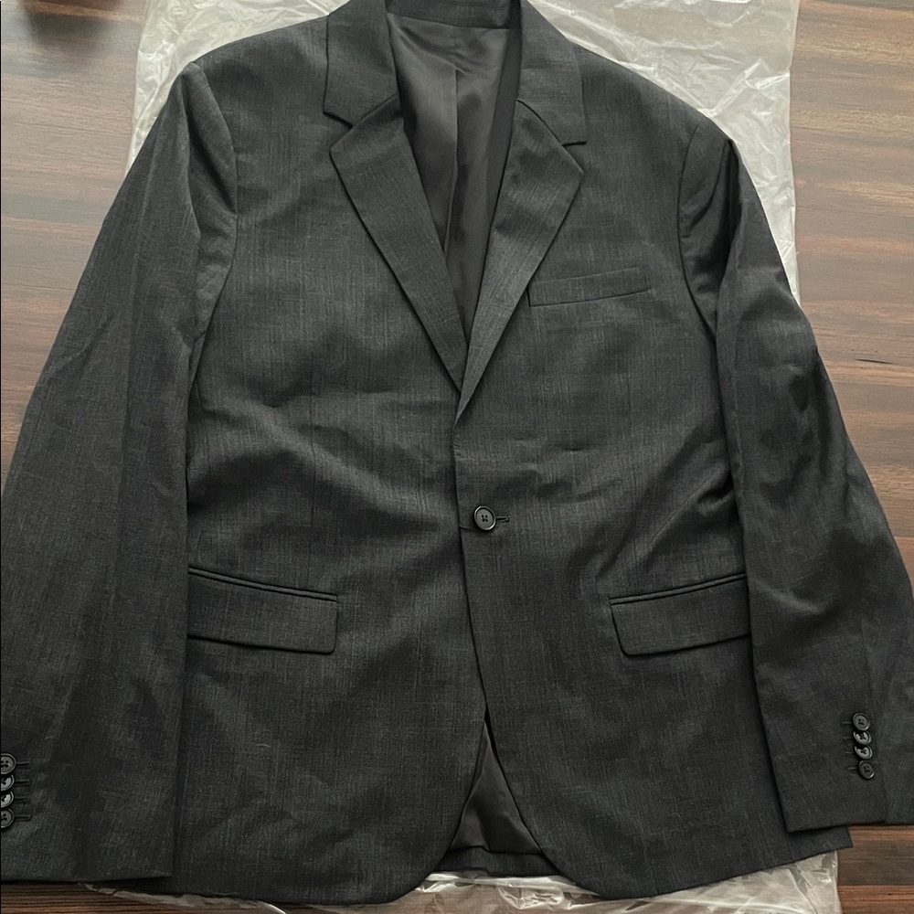 Calvin Klein Charcoal Grey Men's Suit Jacket